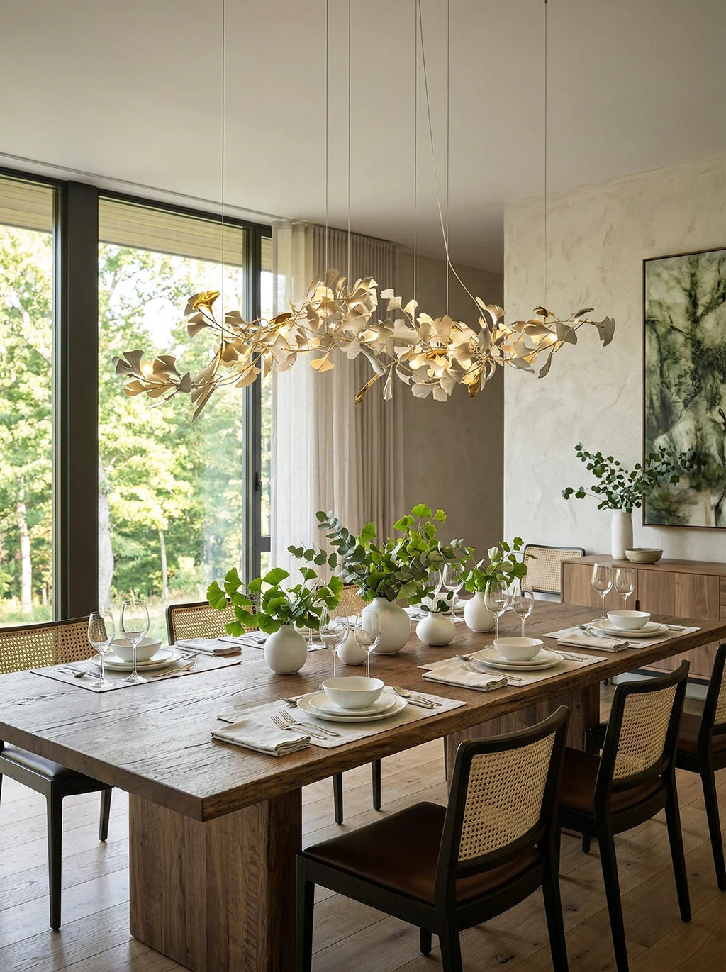 Gingko Ceramic Chandelier E