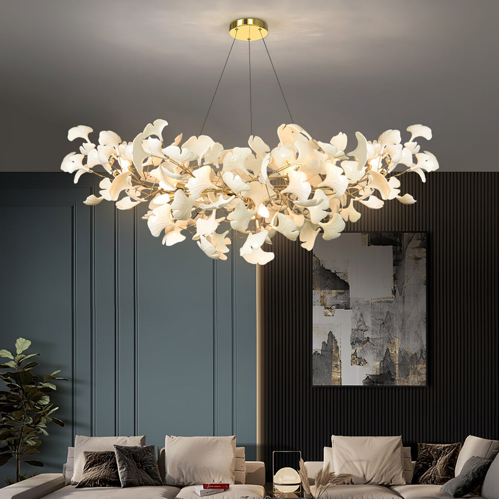 Gingko Ceramic Chandelier B