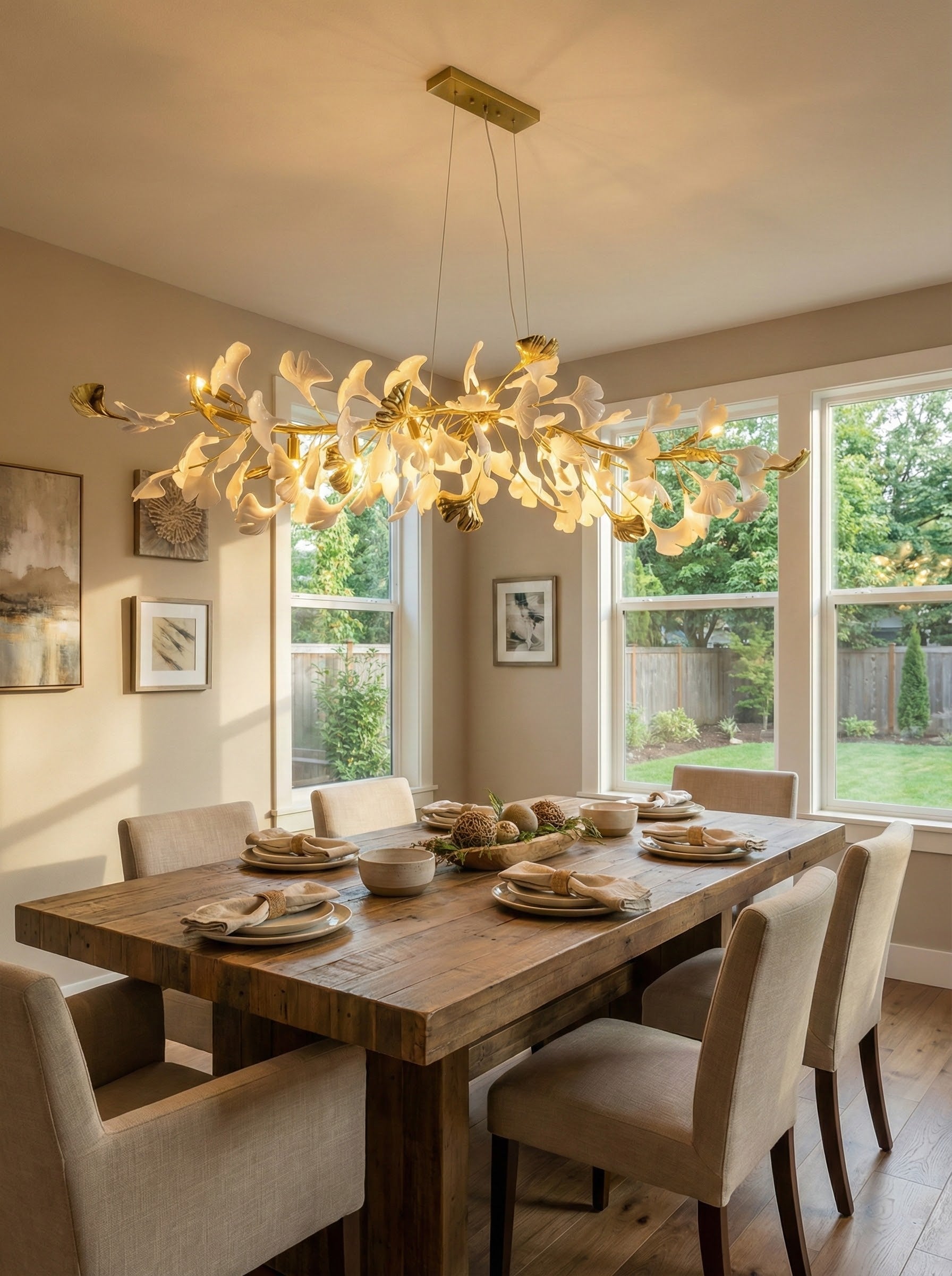 Gingko Chandelier D