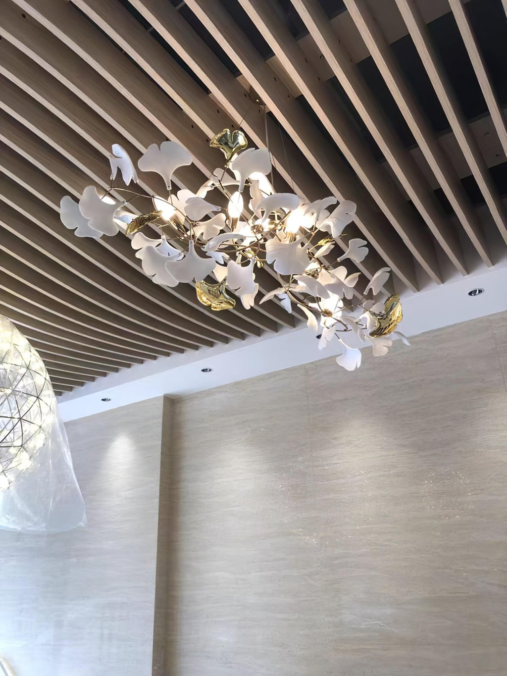 Gingko Ceramic Chandelier N