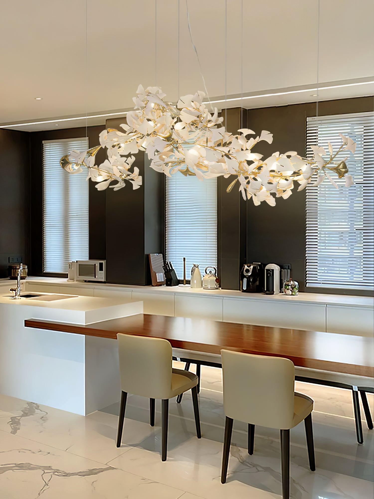 Gingko Ceramic Chandelier N