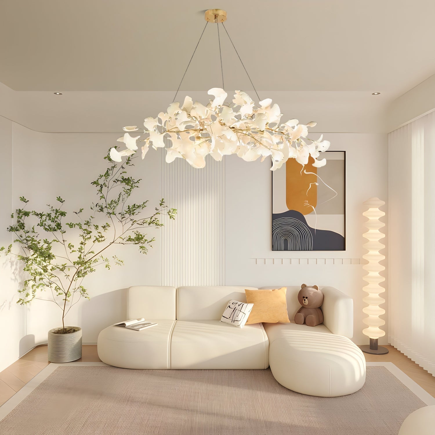 Gingko Ceramic Chandelier N