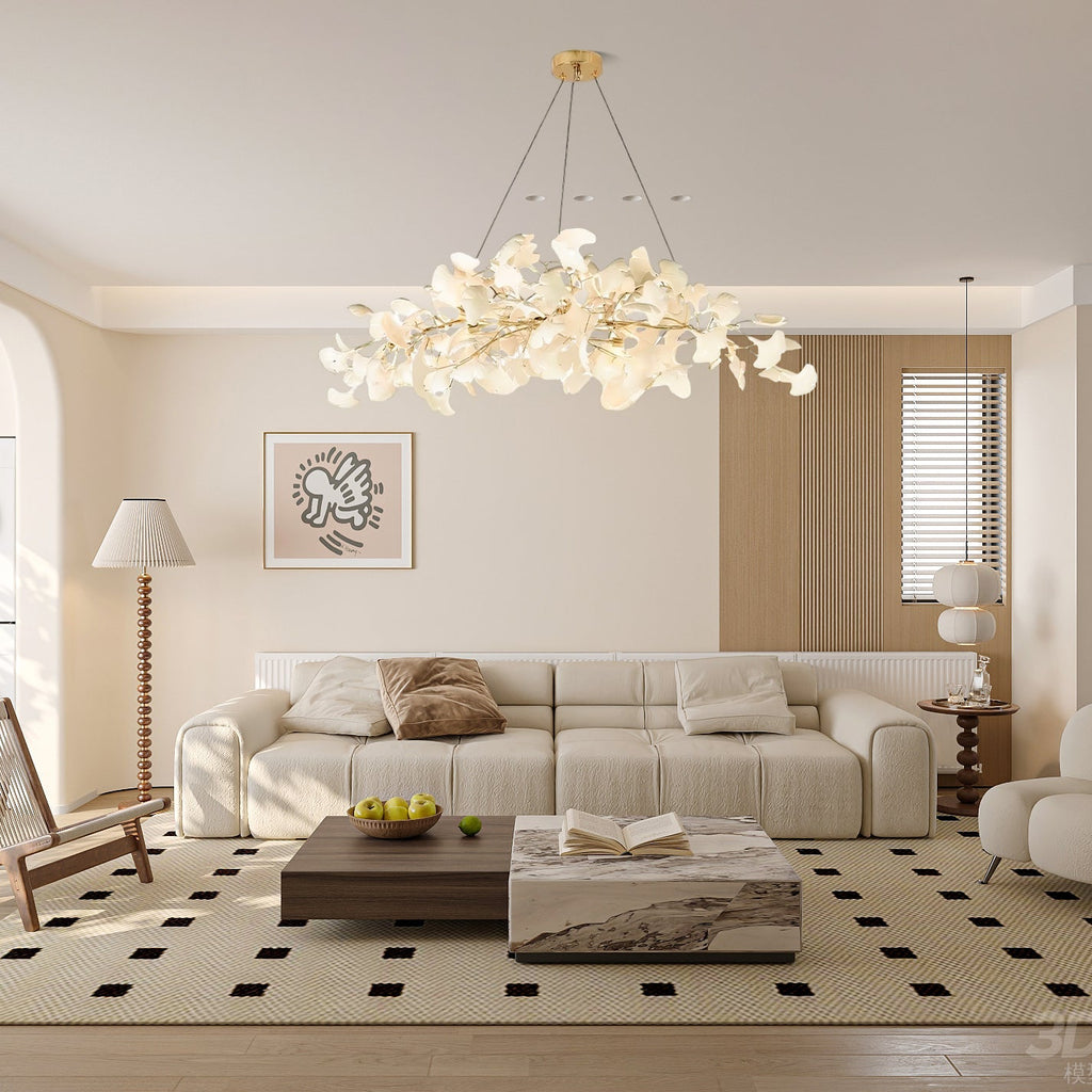 Gingko Ceramic Chandelier N