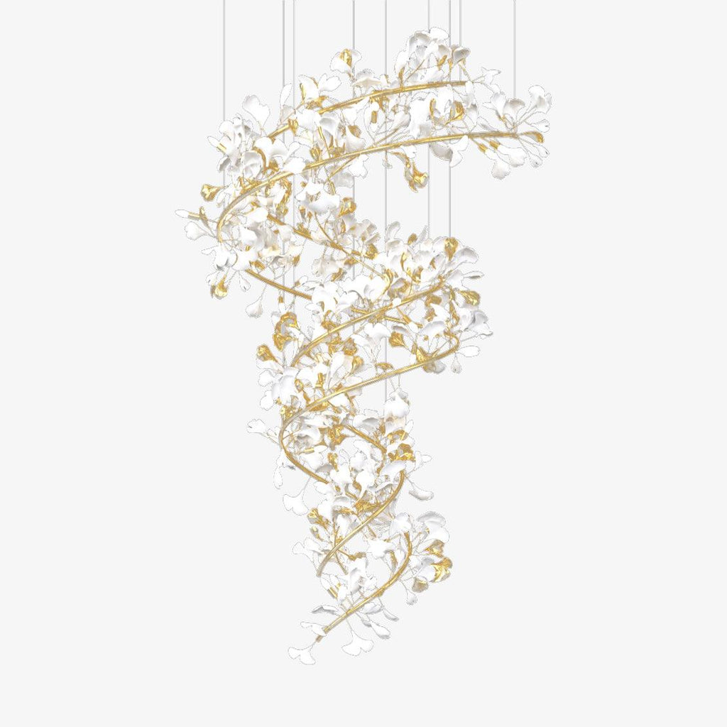 Gingko Ceramic Chandelier Q