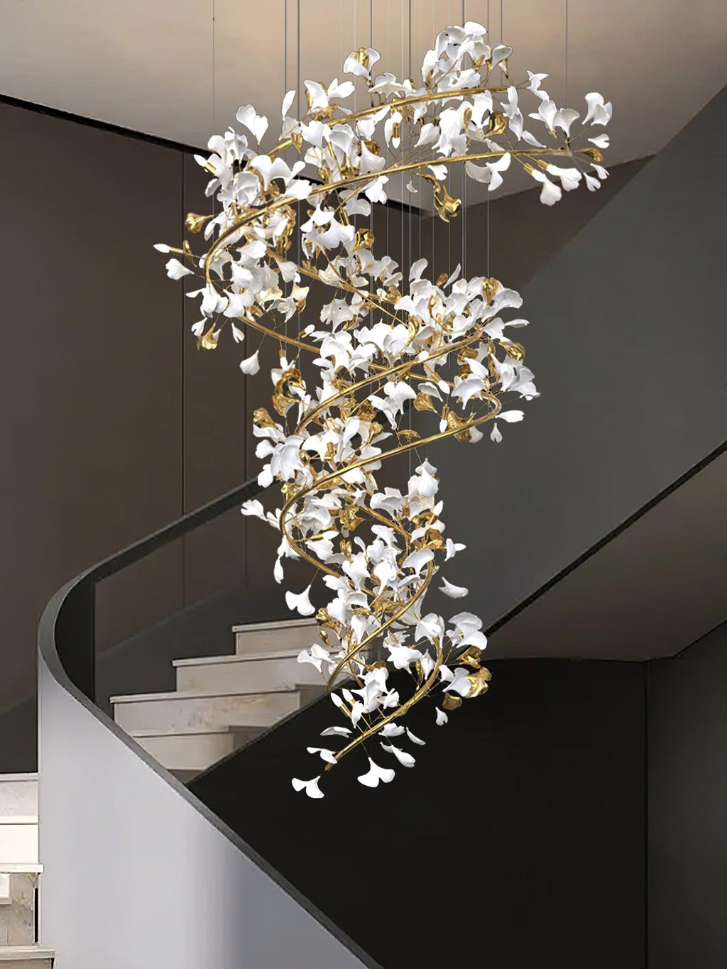Gingko Ceramic Chandelier Q