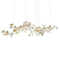 Gold White Leaves Combination Gingko Chandeliers