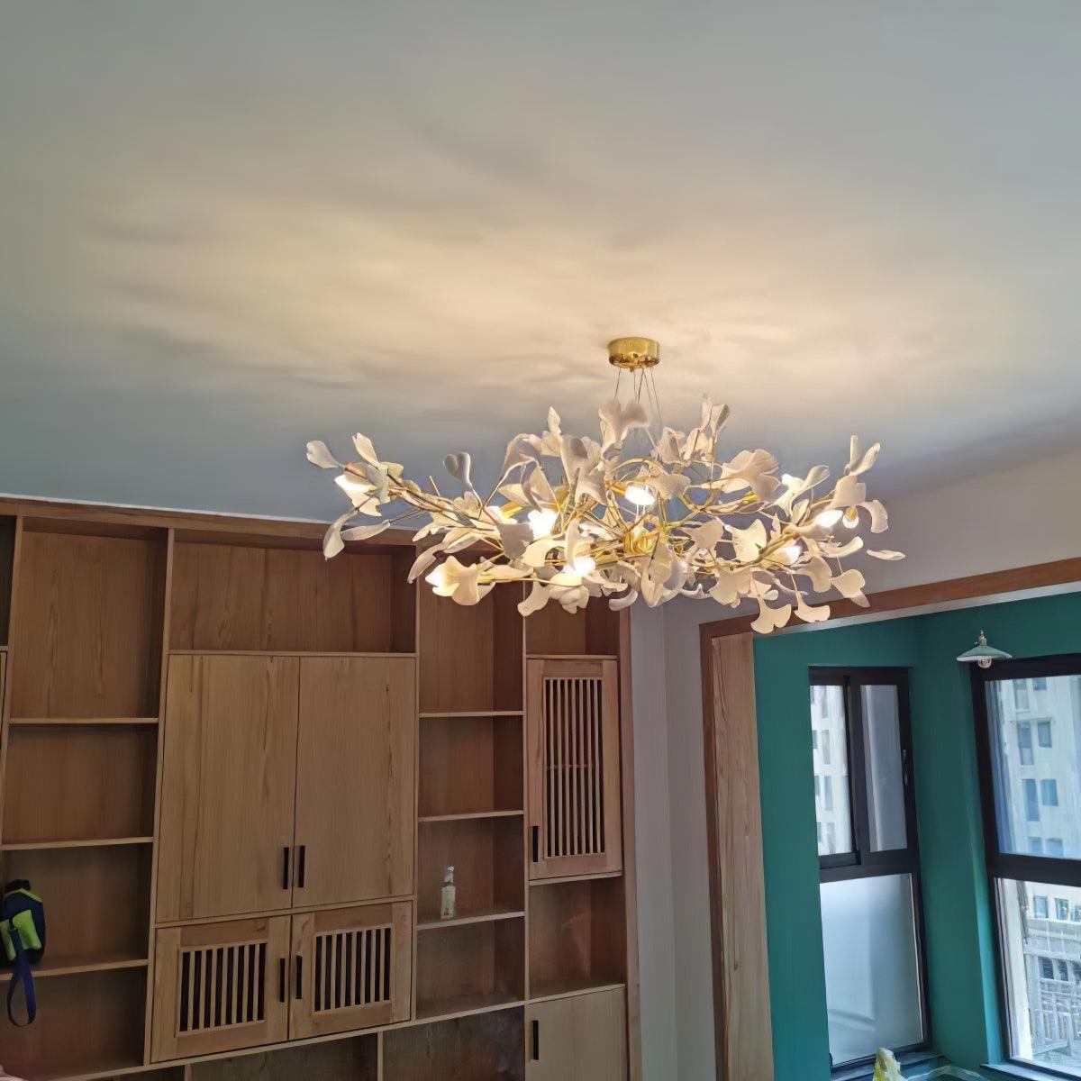 Gingko Ceramic Chandelier B