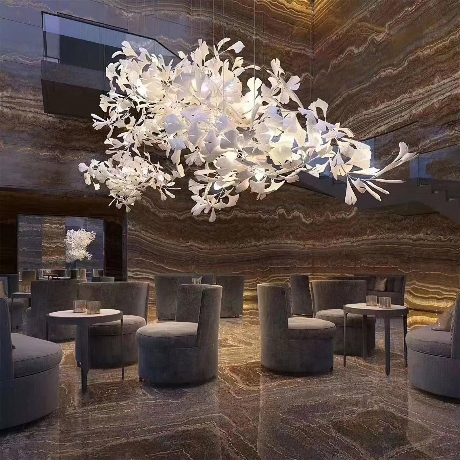 Gingko Ceramic Chandelier B