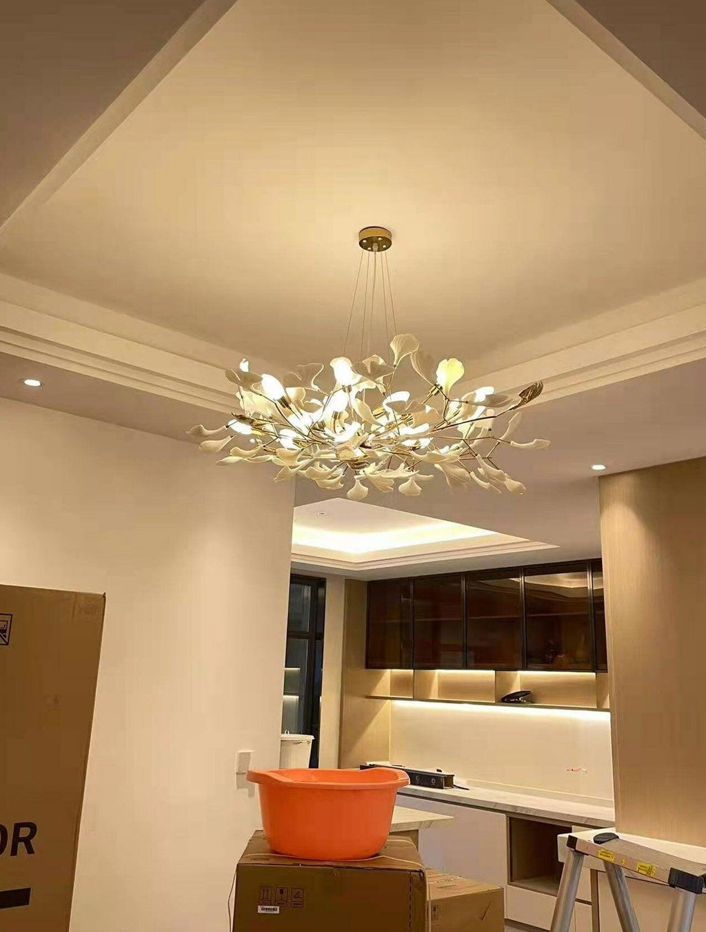 Gingko Ceramic Chandelier B