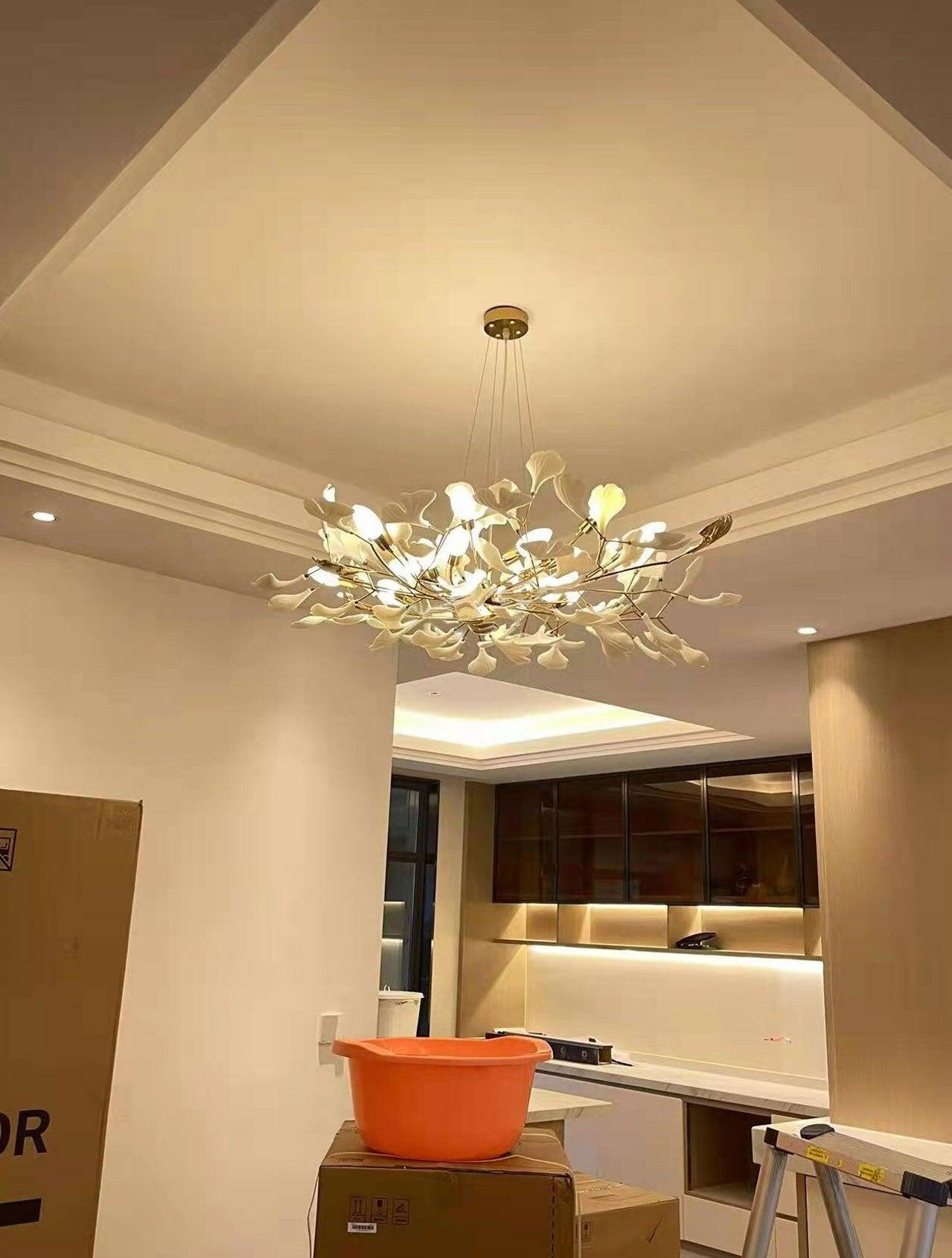 Gingko Ceramic Chandelier B