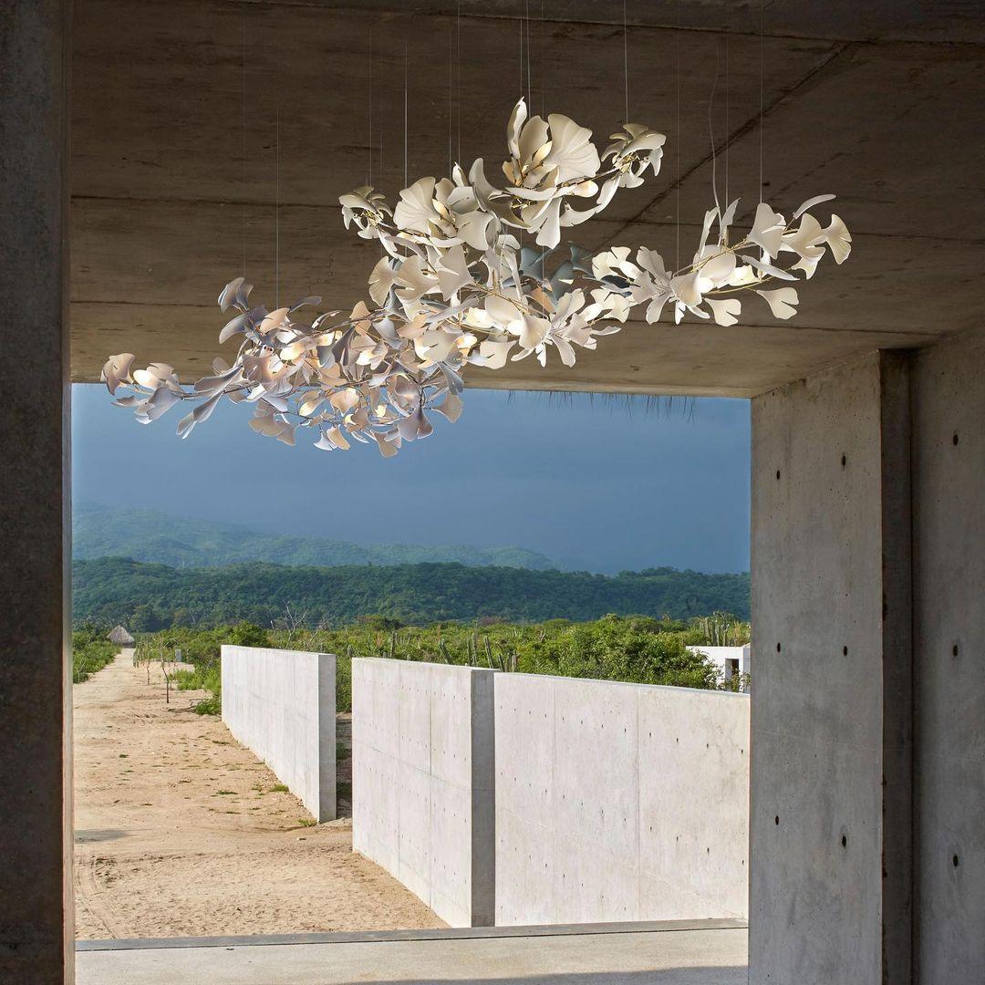 Gingko Ceramic Chandelier E