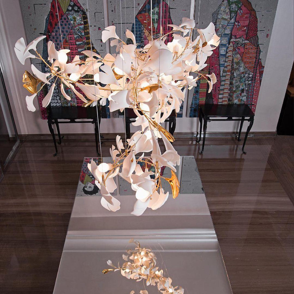 Gingko Ceramic Chandelier E