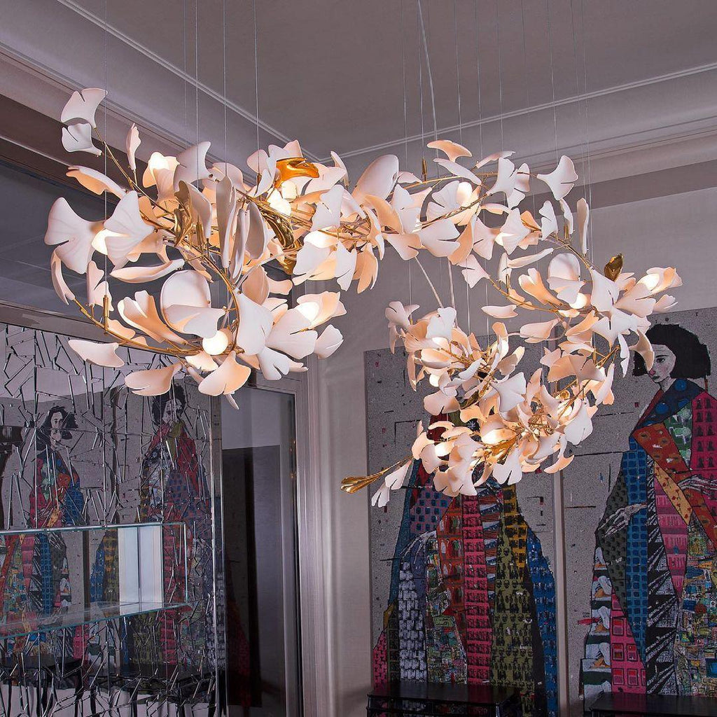 Gingko Ceramic Chandelier E