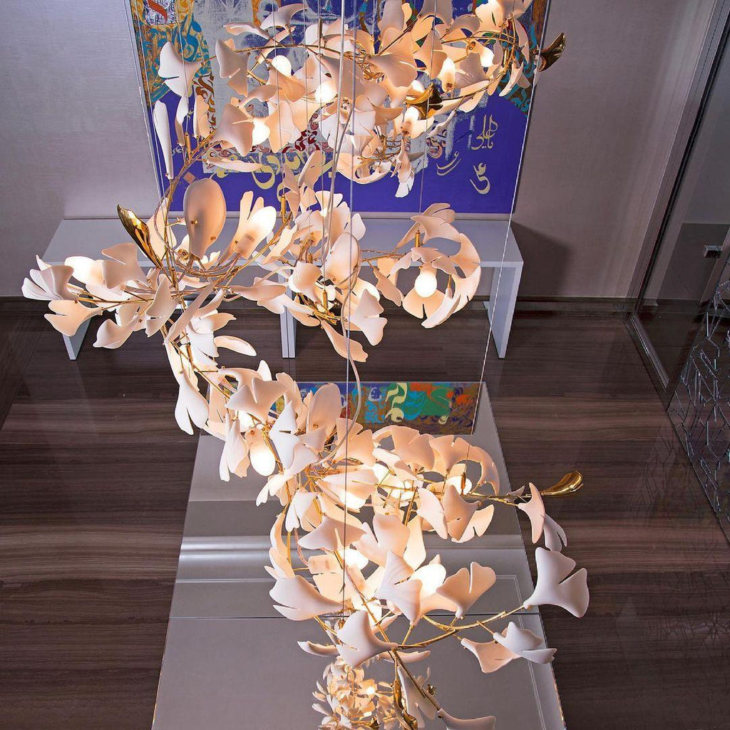 Gingko Ceramic Chandelier E