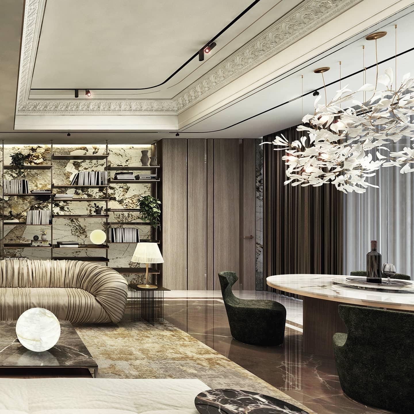 Gingko Ceramic Chandelier E