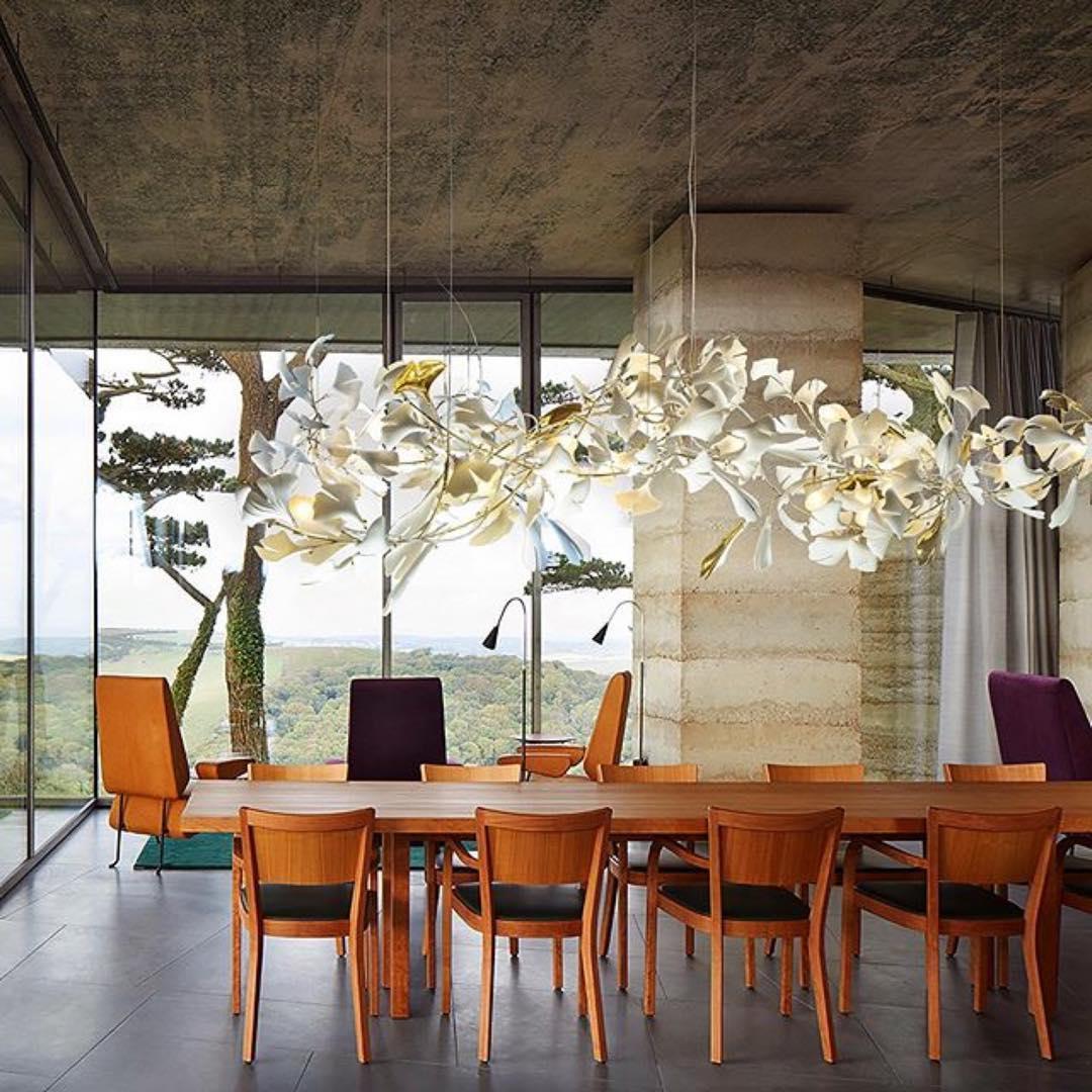 Gingko Ceramic Chandelier E