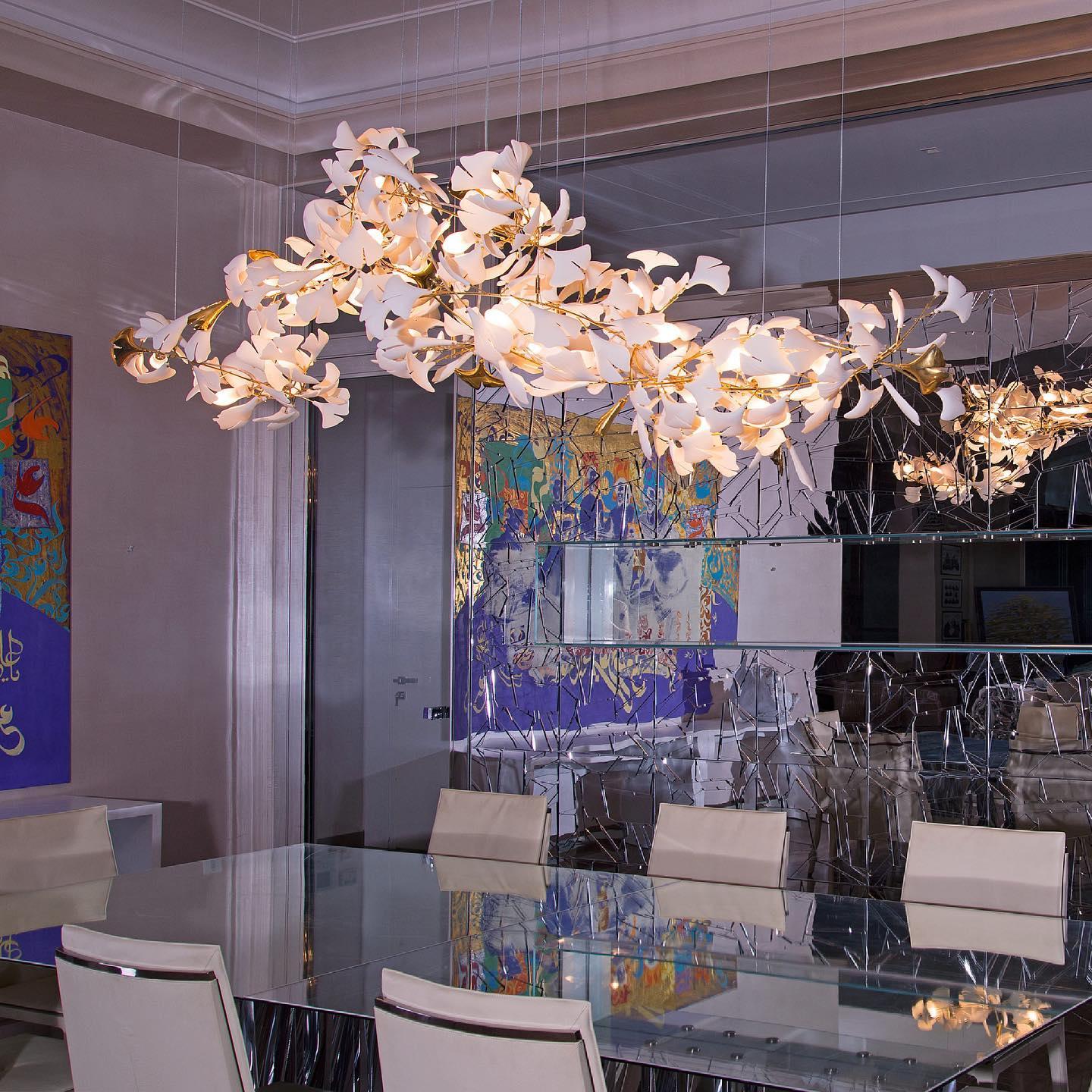 Gingko Ceramic Chandelier E