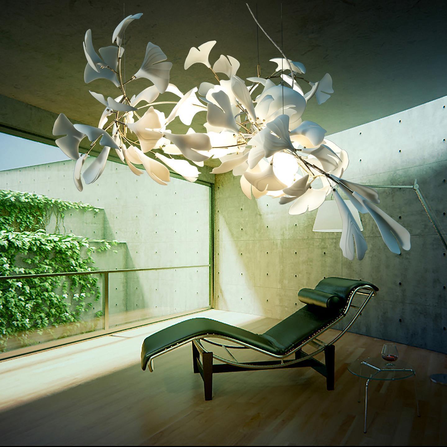 Gingko Ceramic Chandelier E