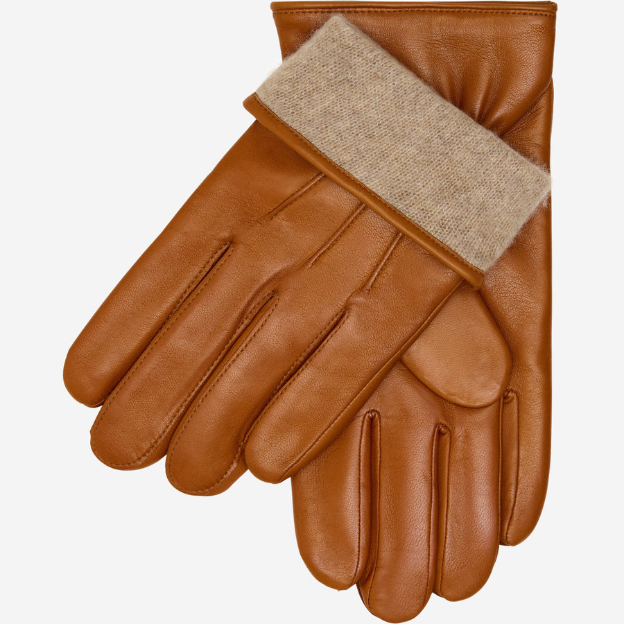 Giovanni Cognac Italian Lambskin Gloves