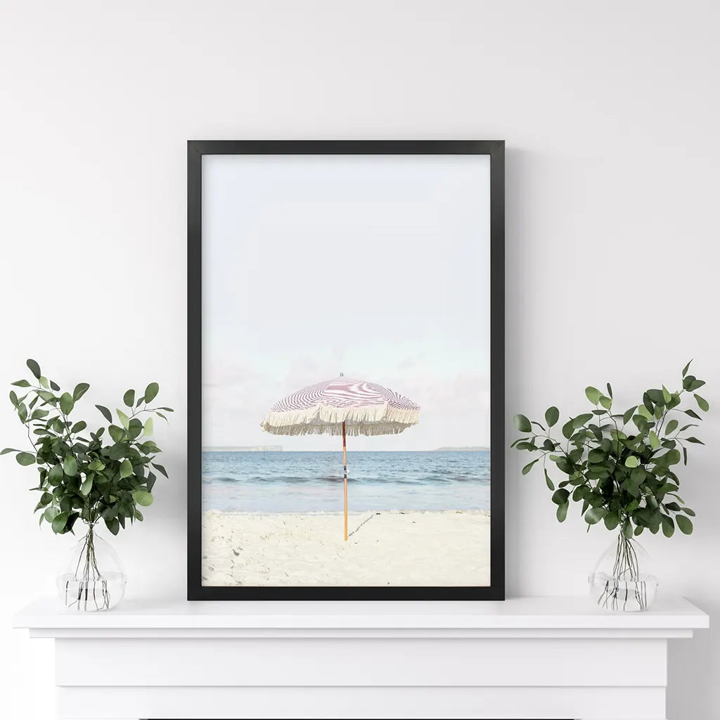 Pink & Blue Coastal Nursery Wall Art
