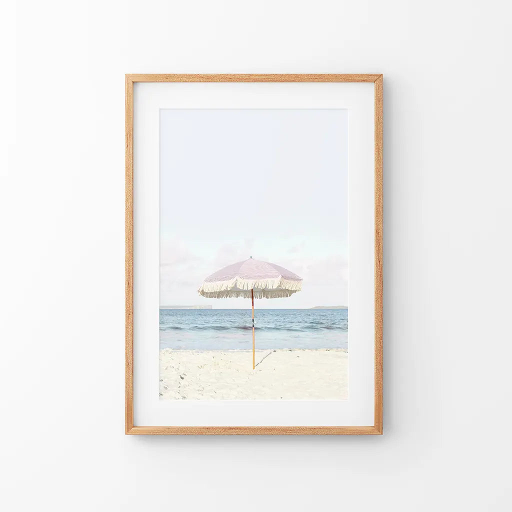 Pink & Blue Coastal Nursery Wall Art