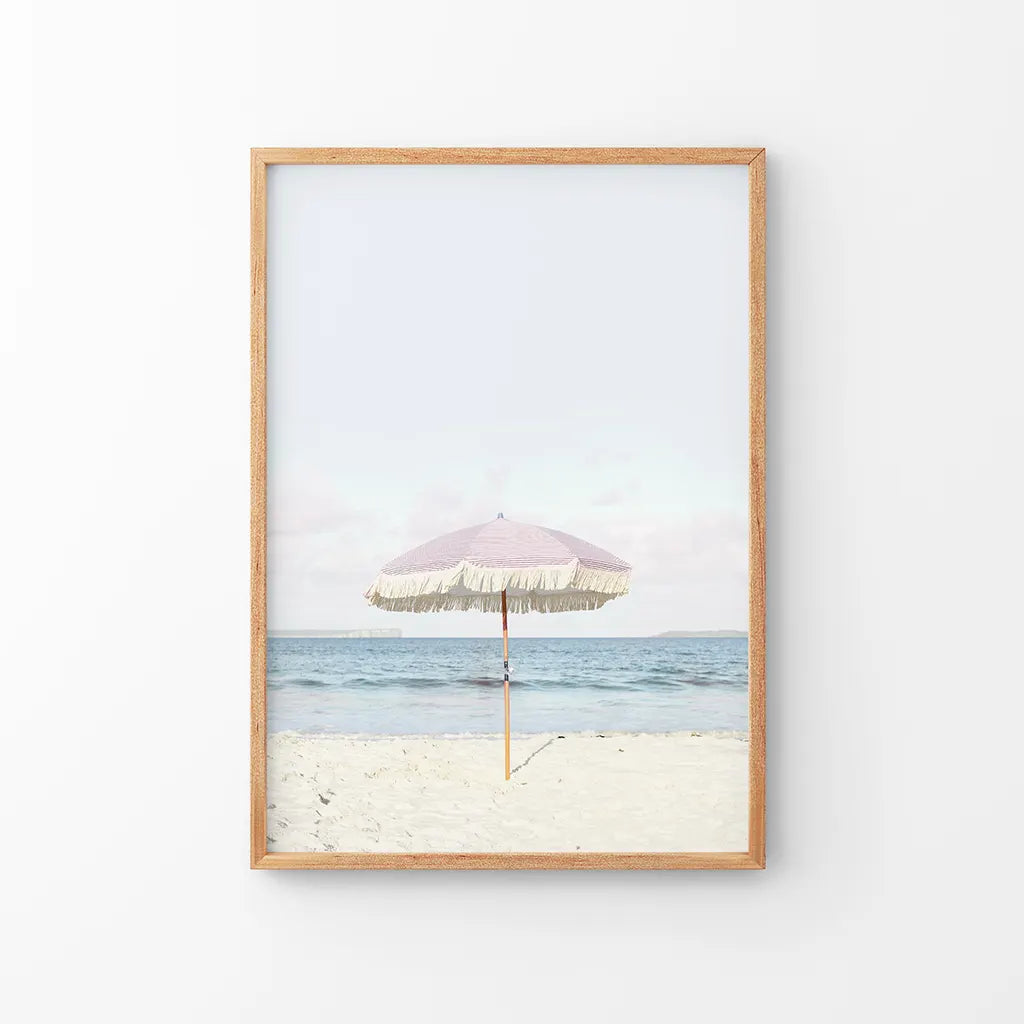 Pink & Blue Coastal Nursery Wall Art