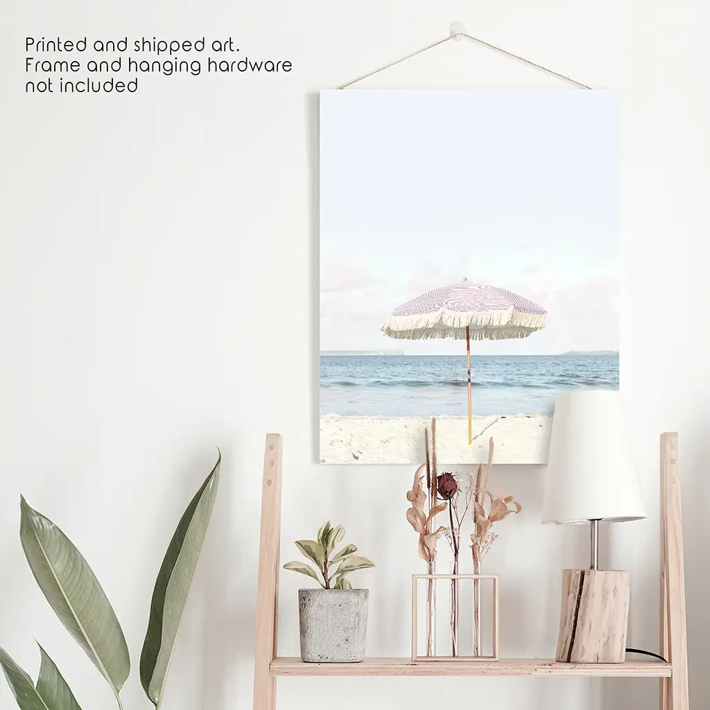 Pink & Blue Coastal Nursery Wall Art