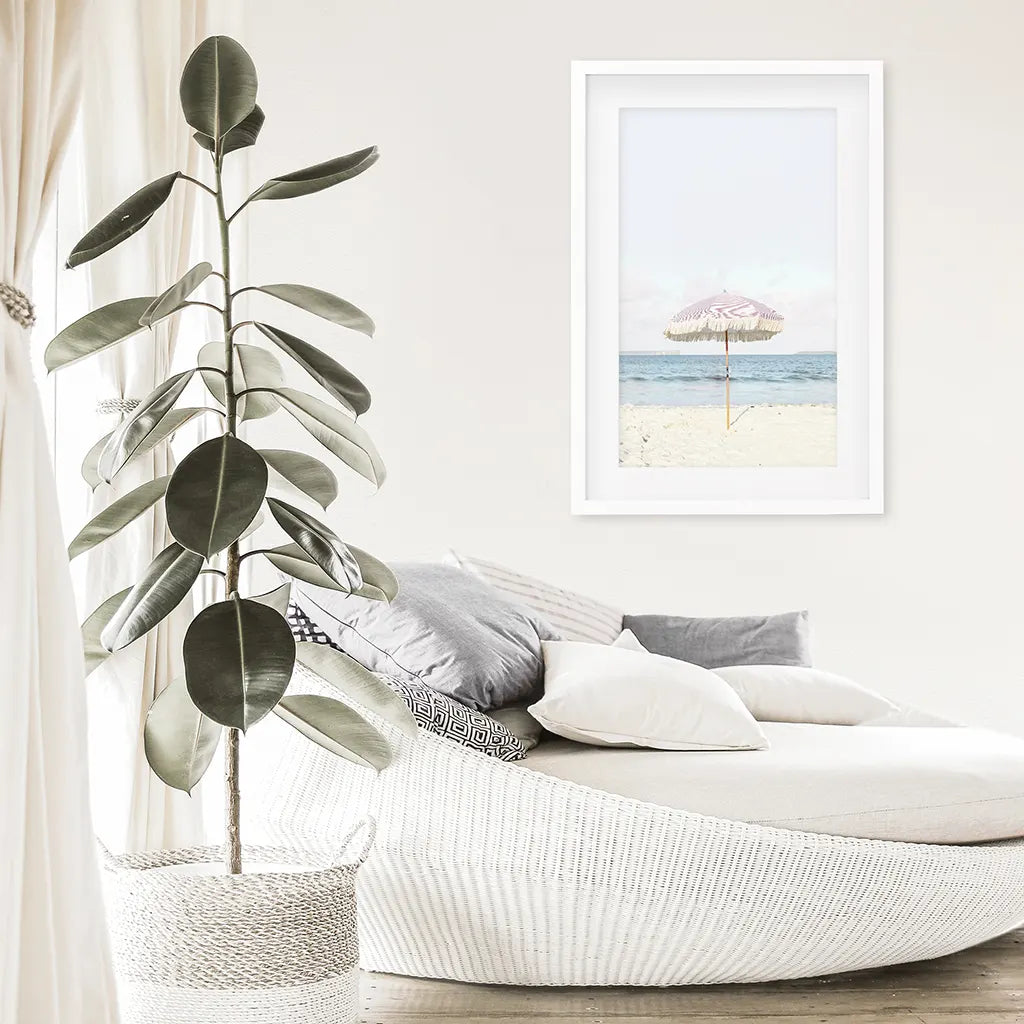 Pink & Blue Coastal Nursery Wall Art