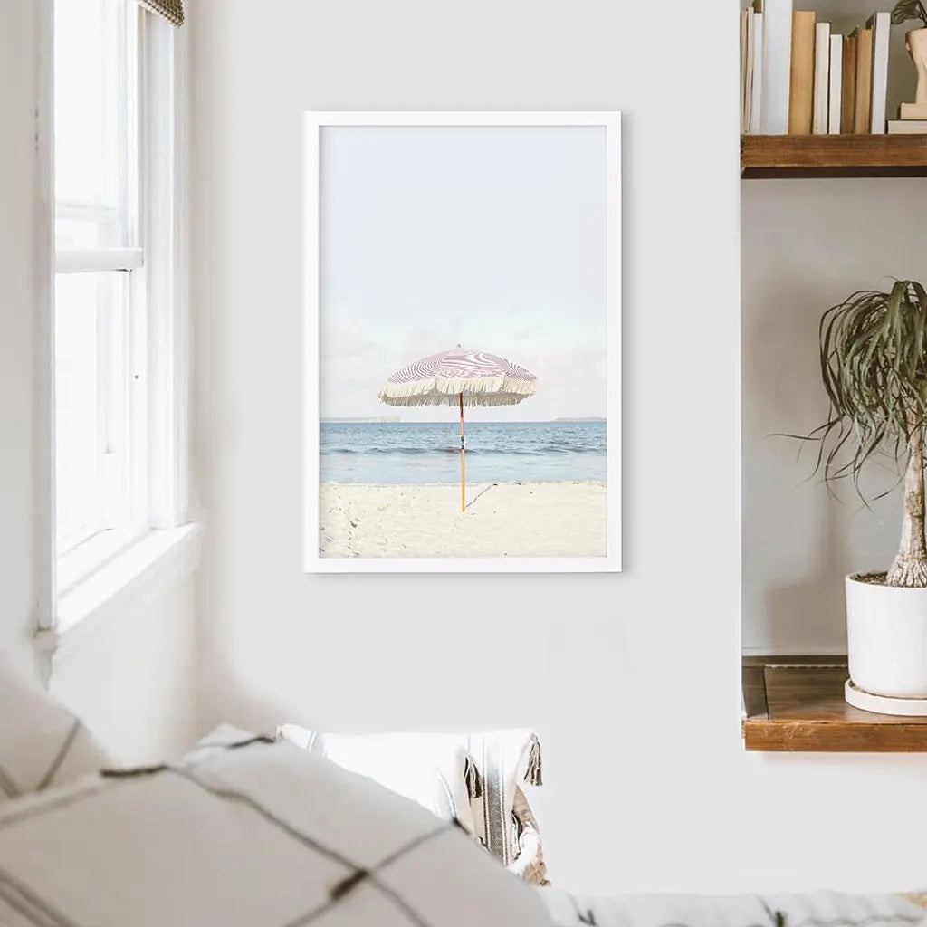 Pink & Blue Coastal Nursery Wall Art