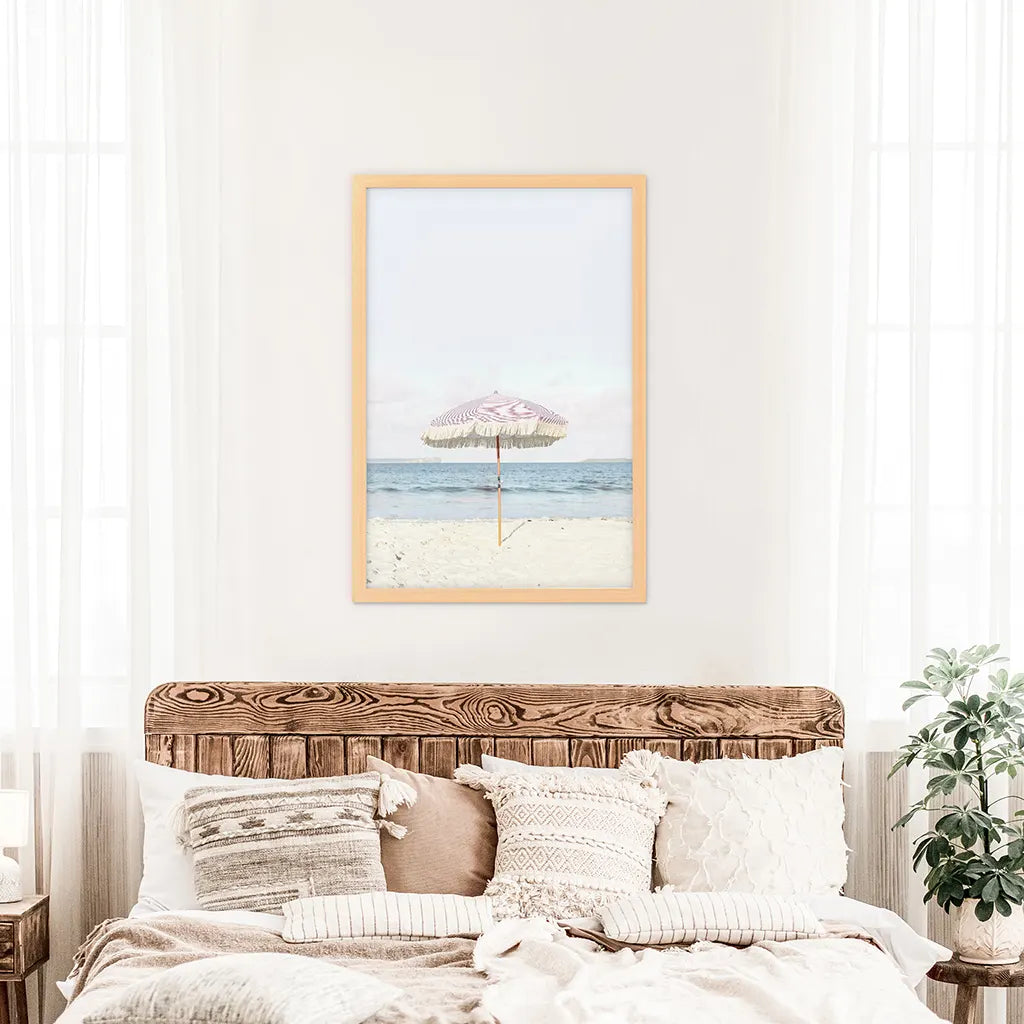 Pink & Blue Coastal Nursery Wall Art