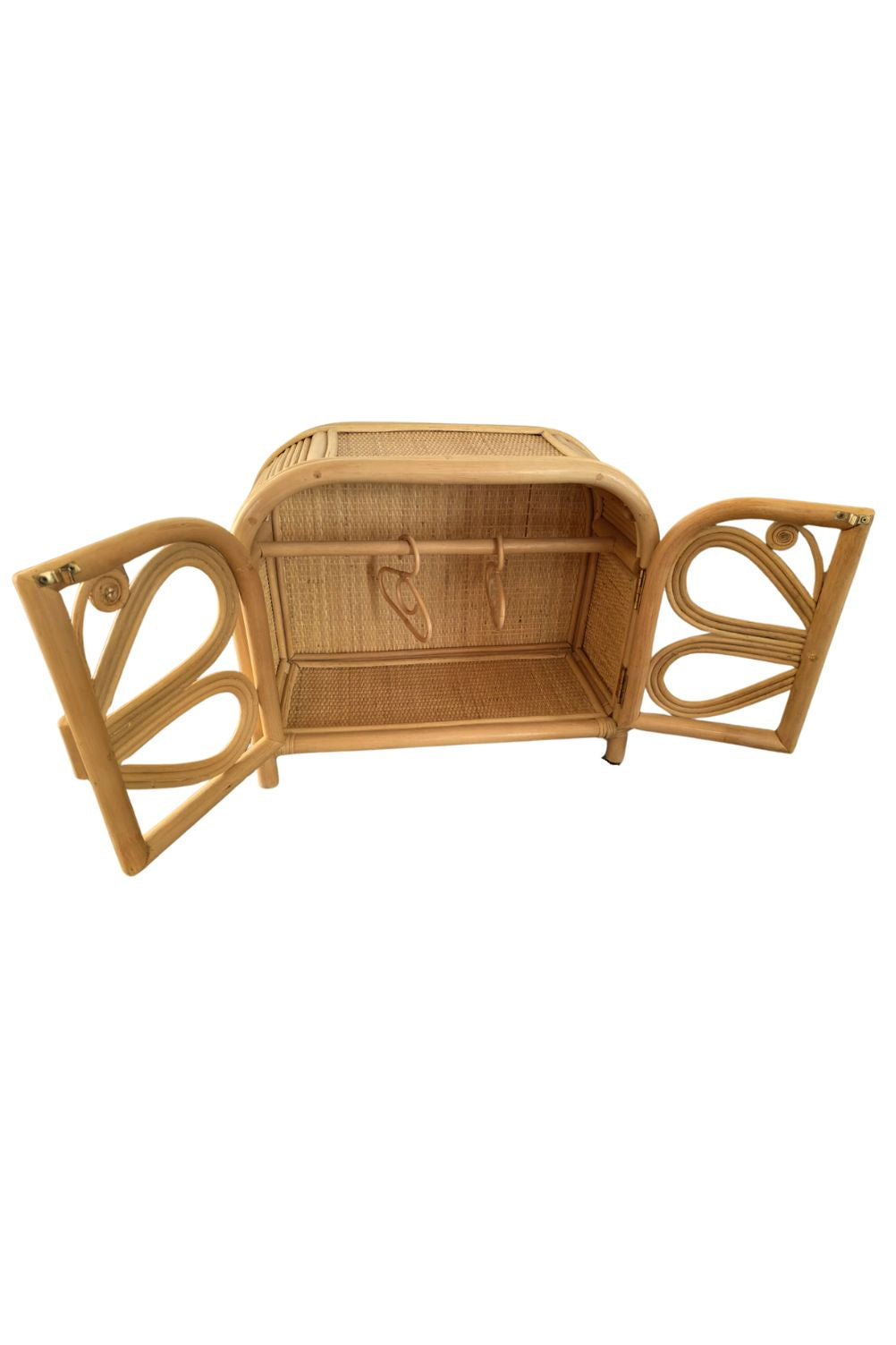 Rattan Doll Wardrobe