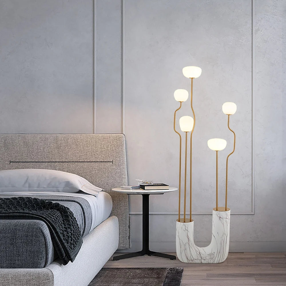 Glass Artistic Aria Bloom Floor Lamp