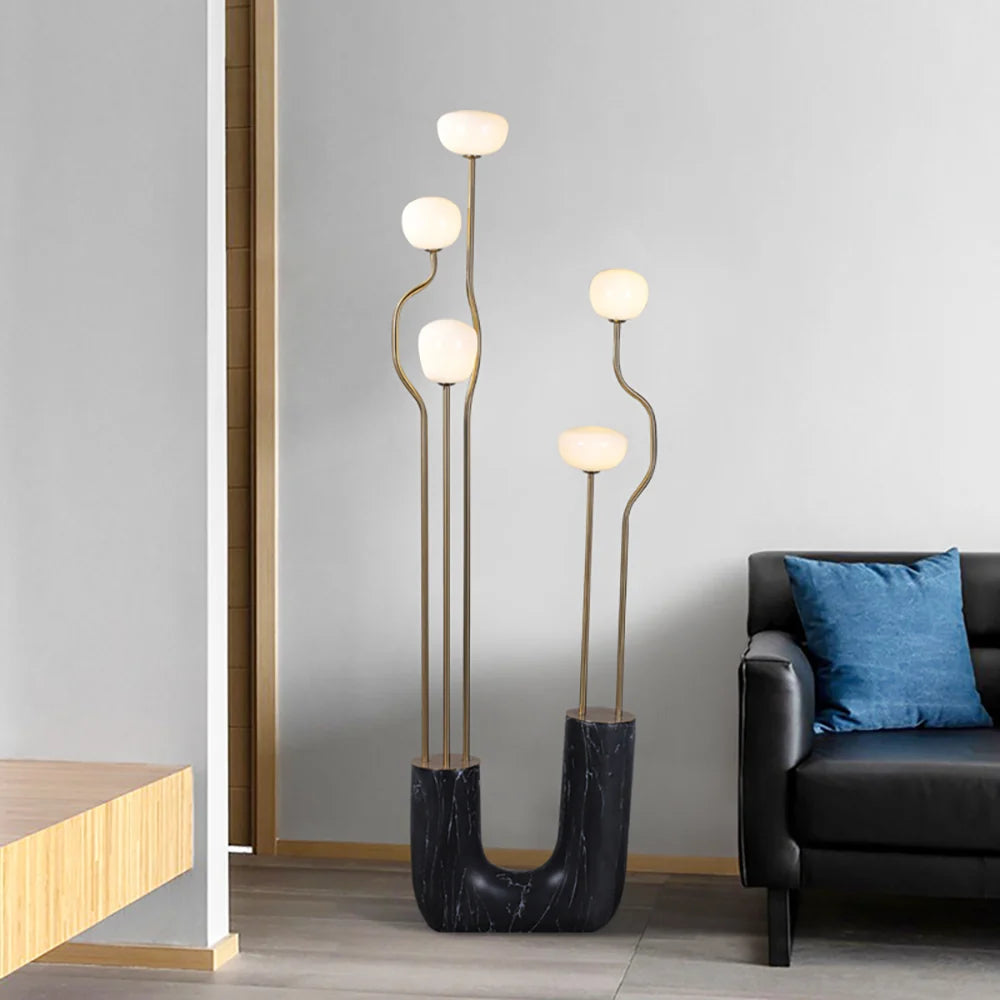 Glass Artistic Aria Bloom Floor Lamp