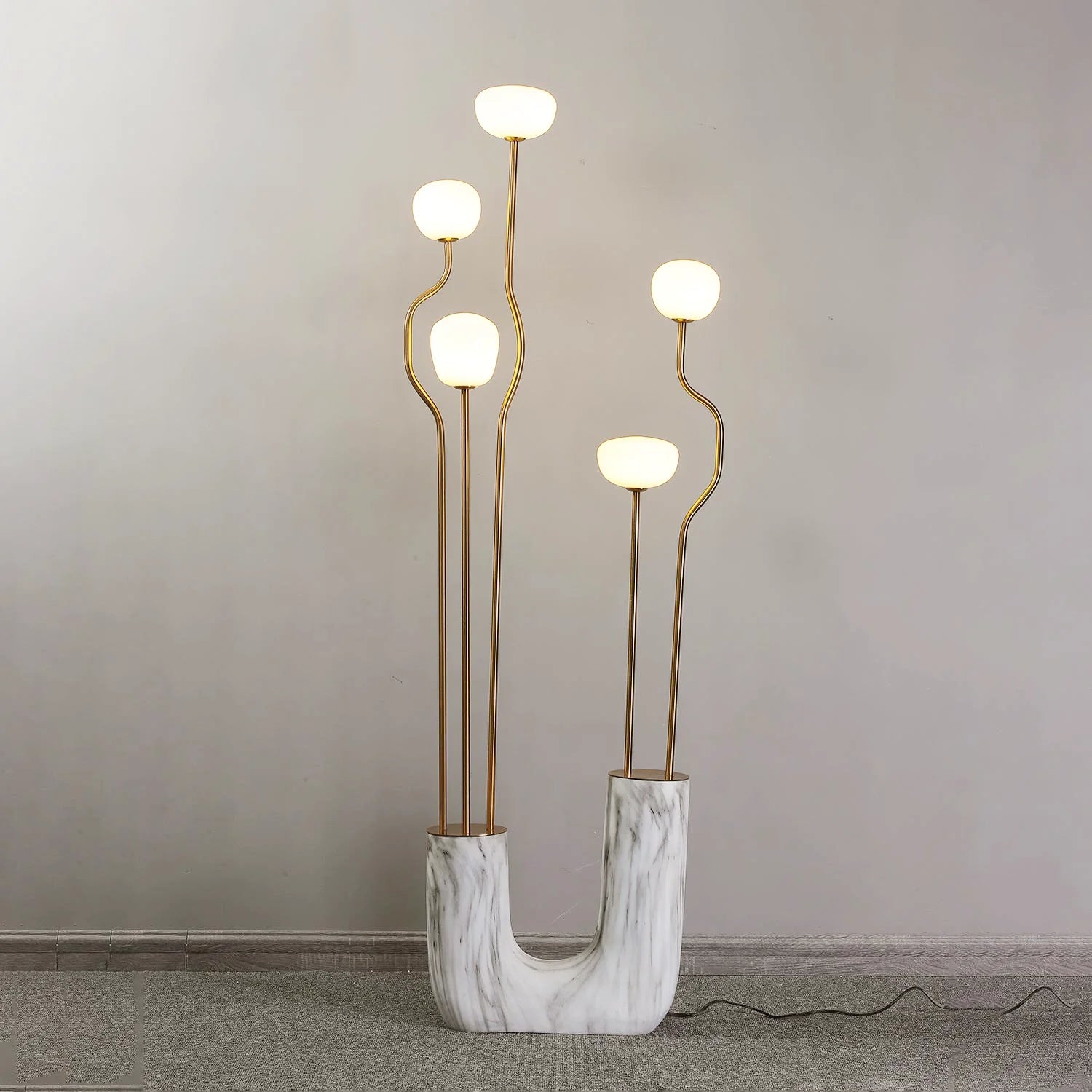 Glass Artistic Aria Bloom Floor Lamp