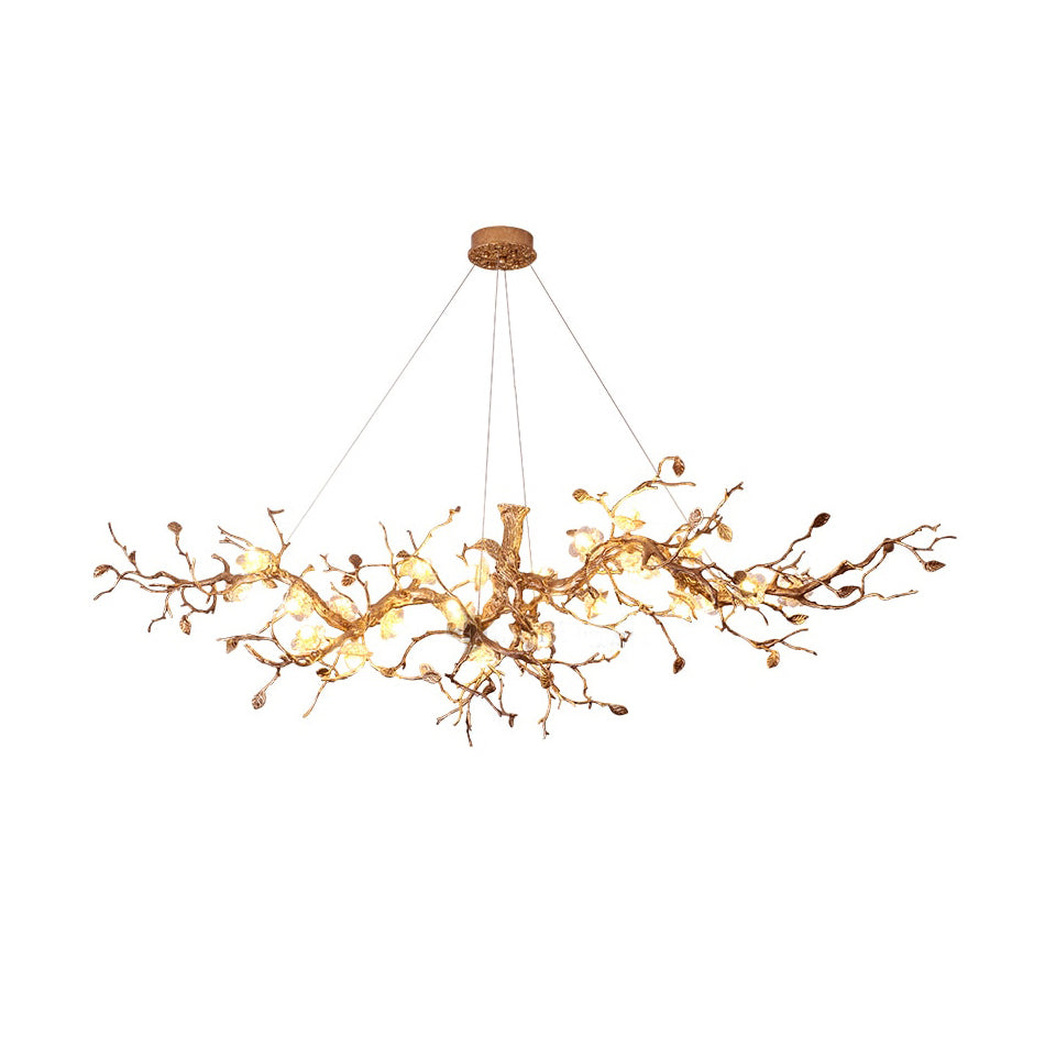Glass Blossom Branch Chandelier
