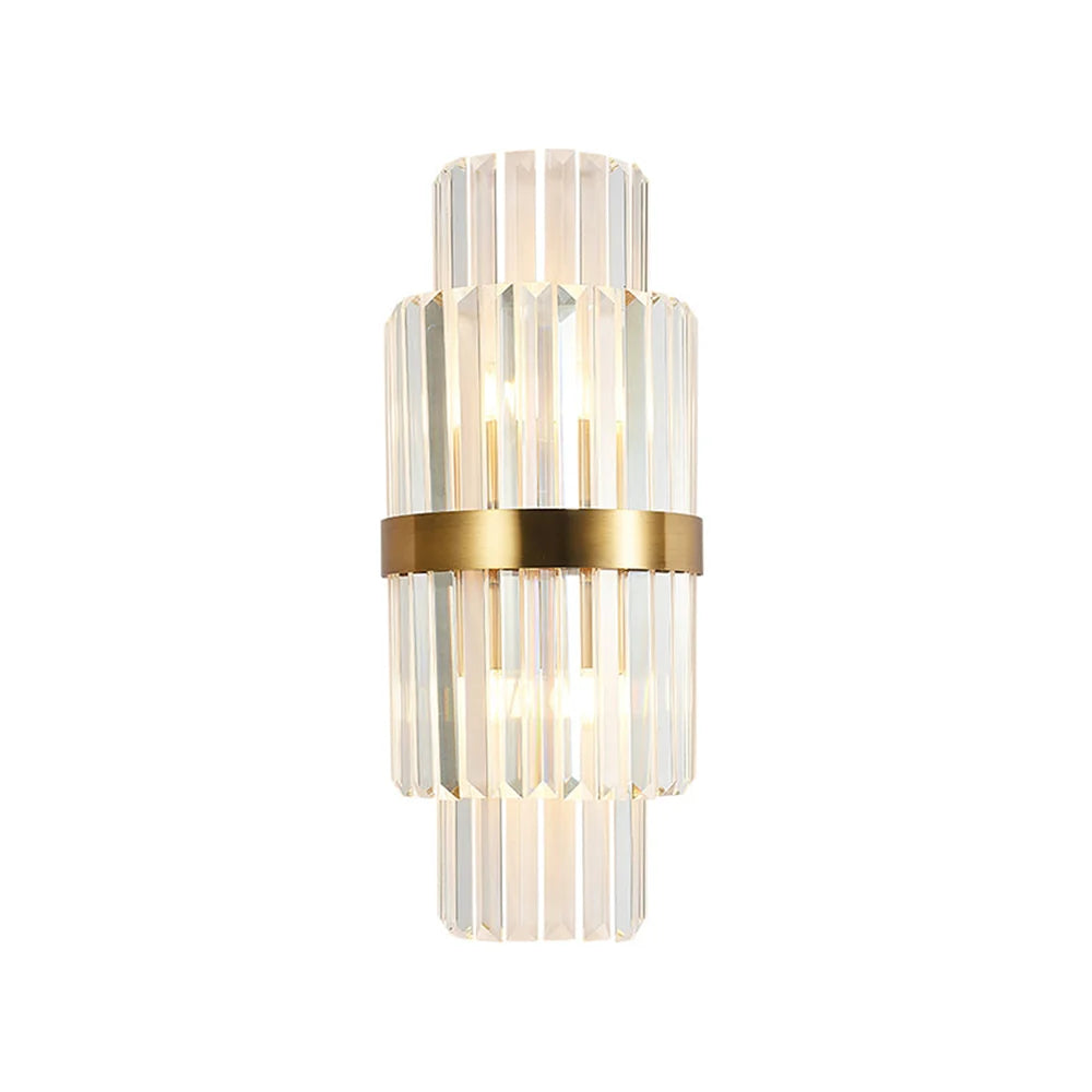 Rectangular Crystal Strip Elegant Wall Lamp