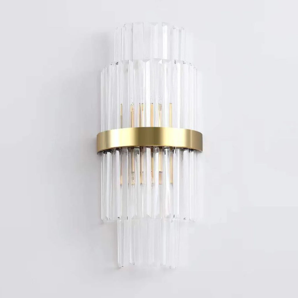 Rectangular Crystal Strip Elegant Wall Lamp