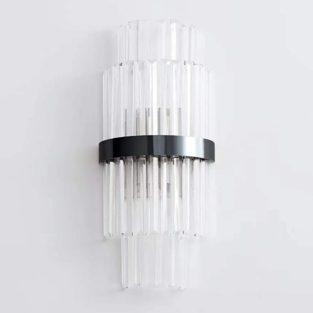 Rectangular Crystal Strip Elegant Wall Lamp