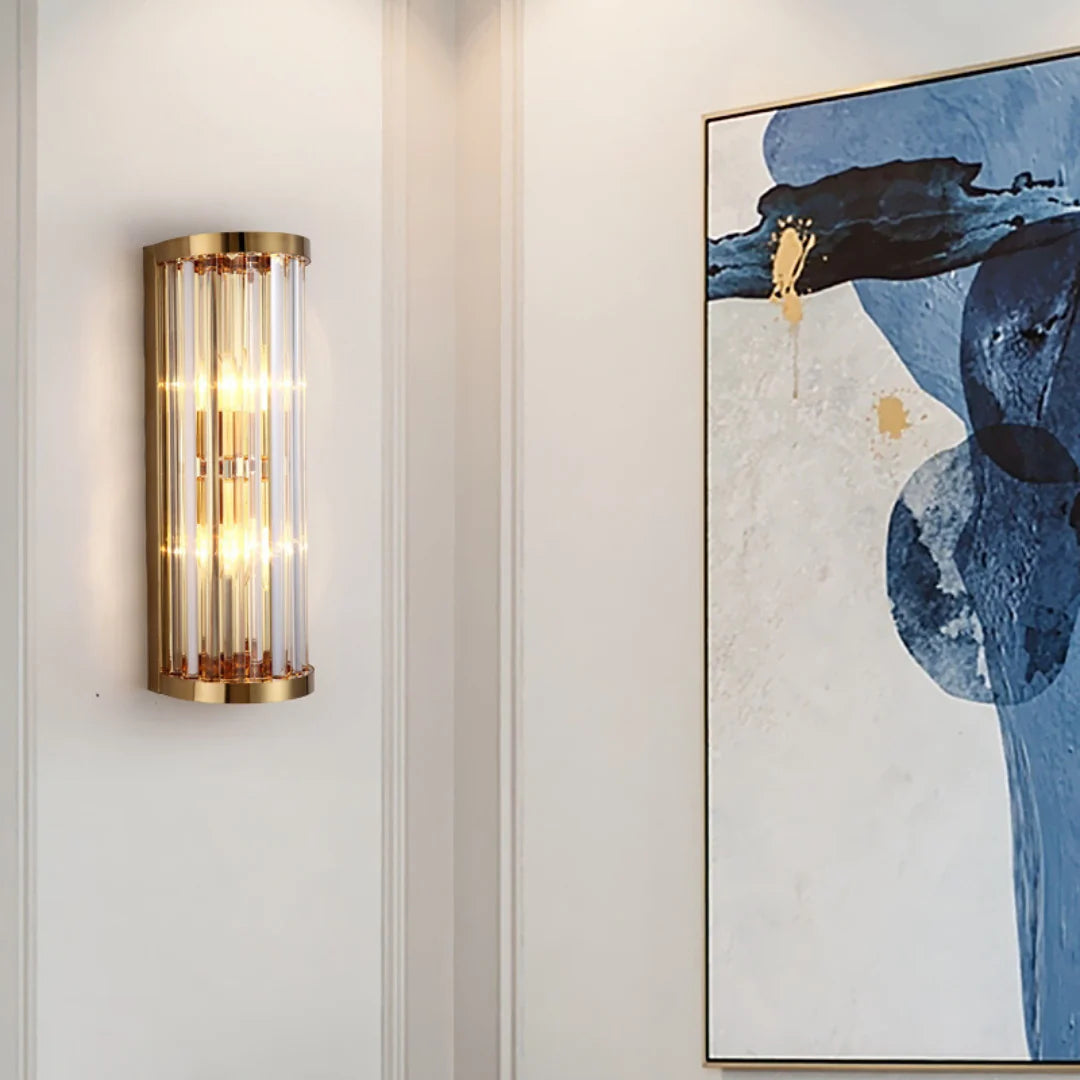 Golden Crystal Wall Lamp