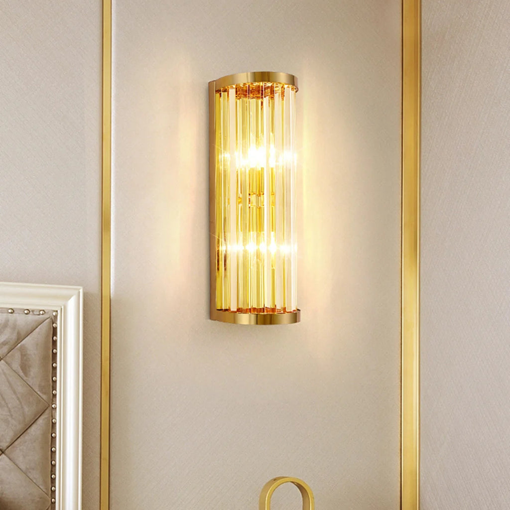 Golden Crystal Wall Lamp