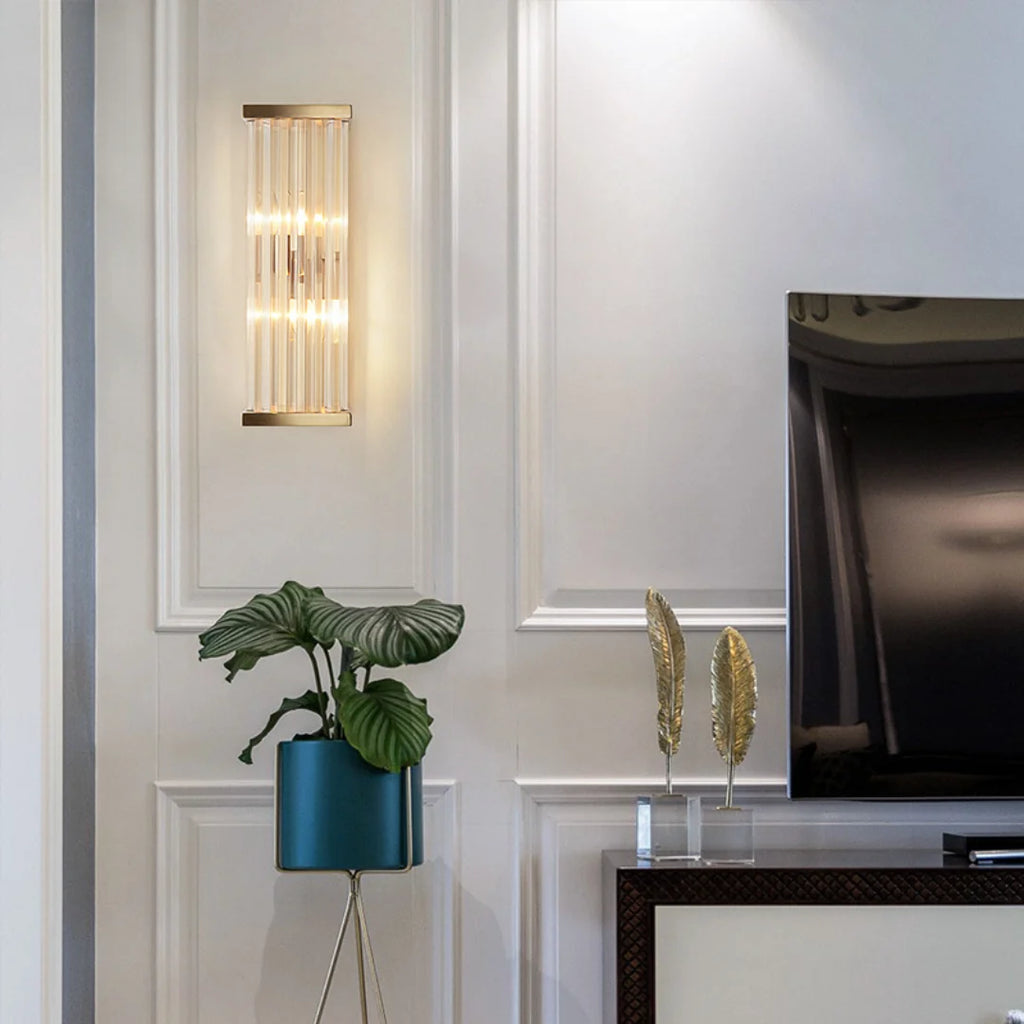 Golden Crystal Wall Lamp