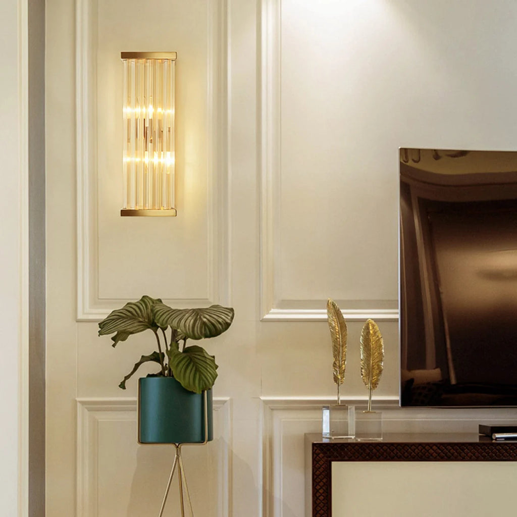 Golden Crystal Wall Lamp