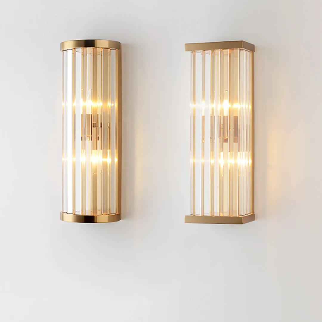 Golden Crystal Wall Lamp