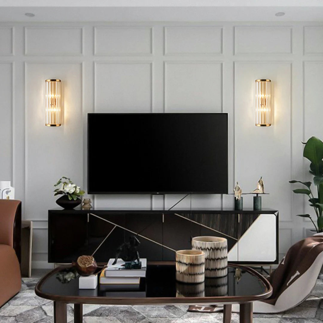 Golden Crystal Wall Lamp