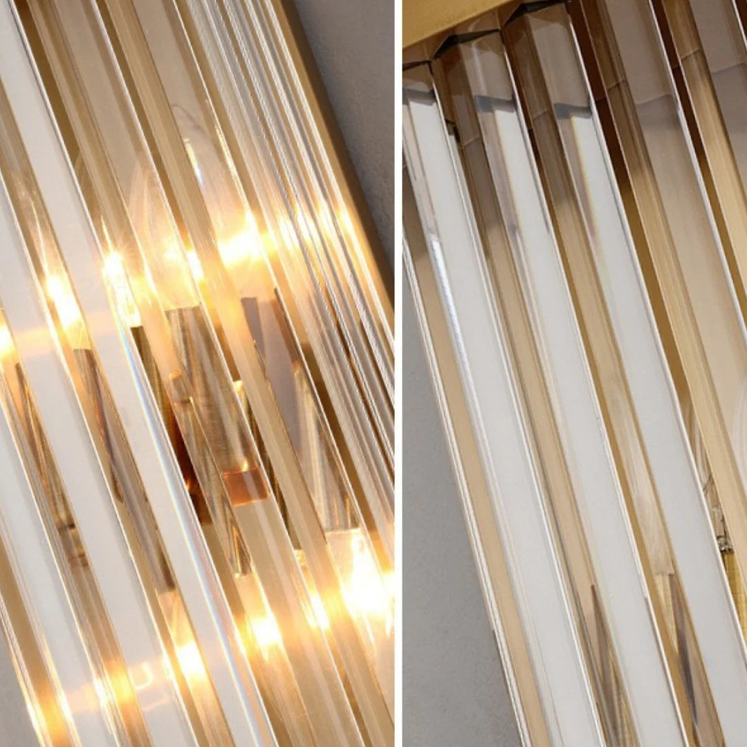 Golden Crystal Wall Lamp