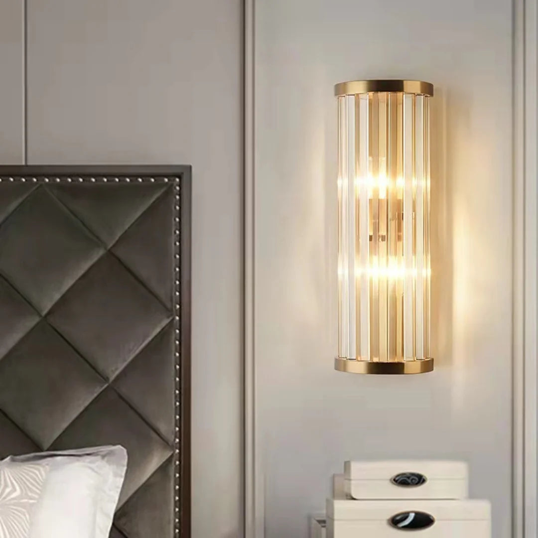 Golden Crystal Wall Lamp
