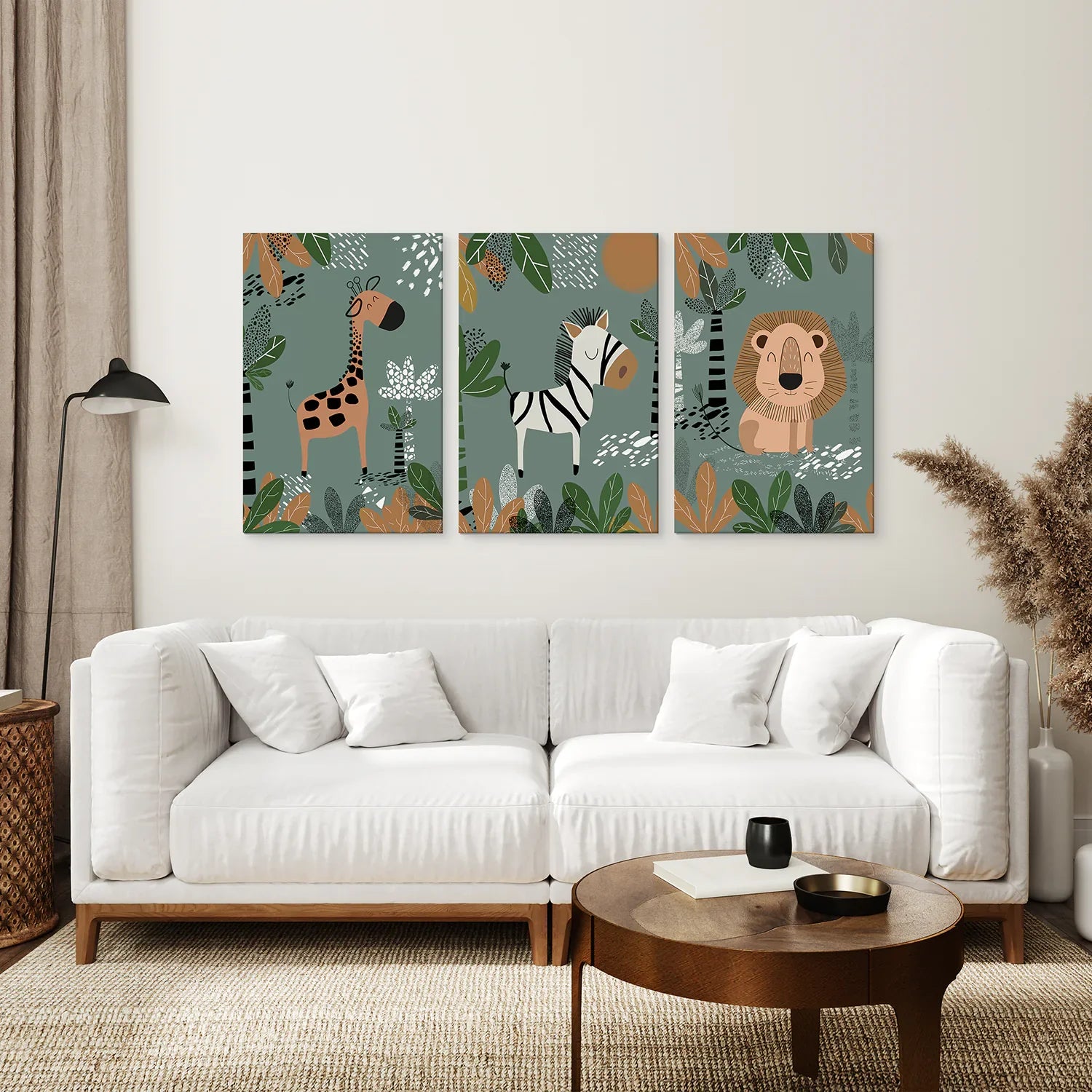 Classic Safari Nursery Wall Art Set