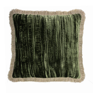 Forest Green Silk Velvet Pillow