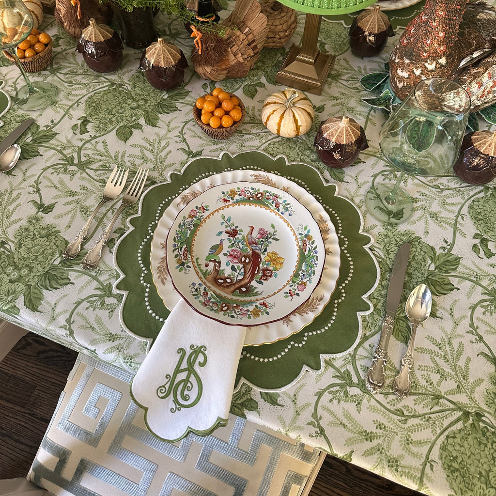 HARMONY GREEN ROUND PLACEMAT (Set Of 4)