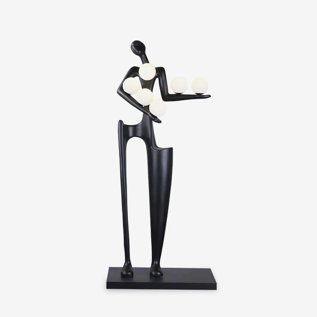 Greeter Sculpture Figure Floor Lamp
